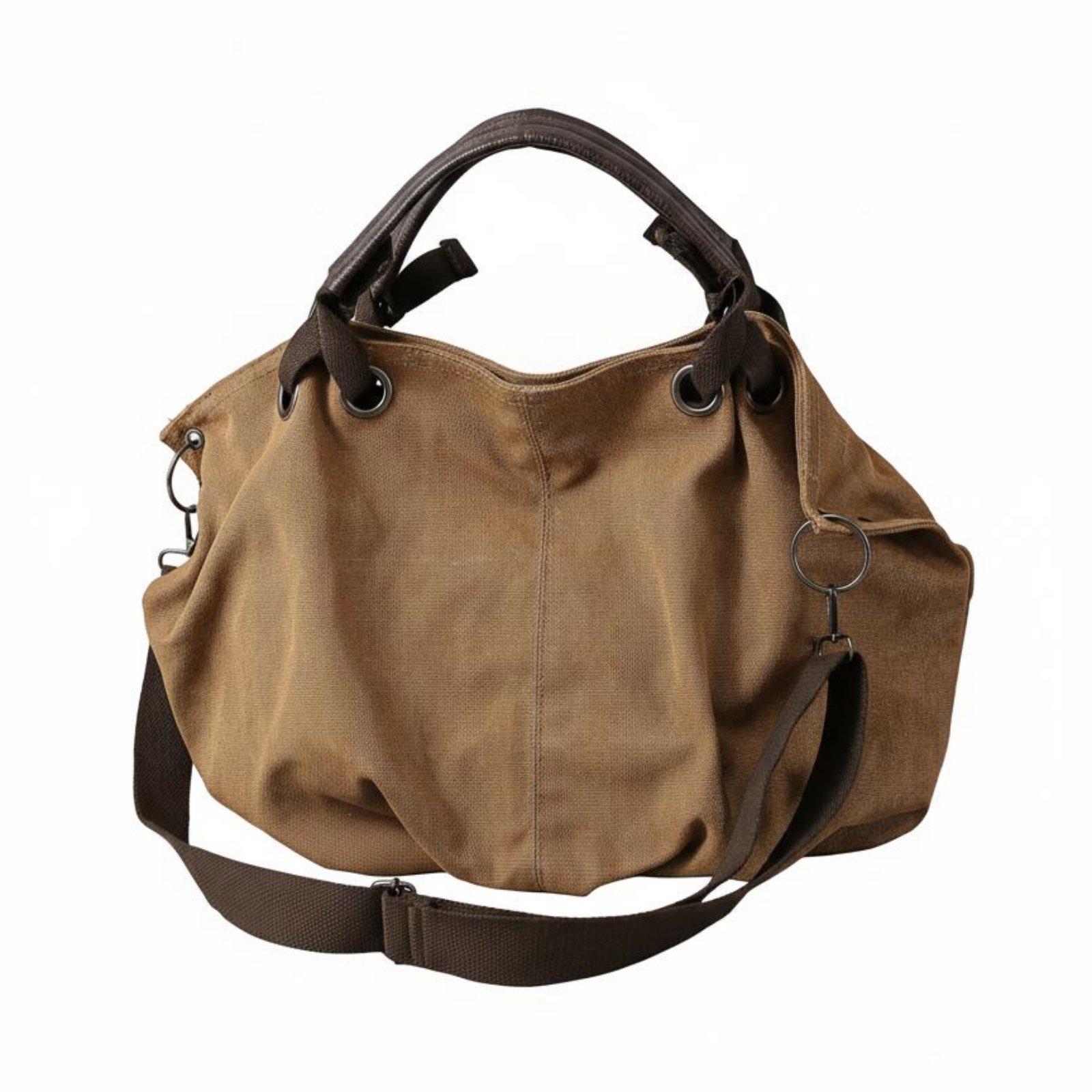 Women Bags For Office Use - 캔버스 캐리올 빈티지 작업복 오버사이즈 크로스바디