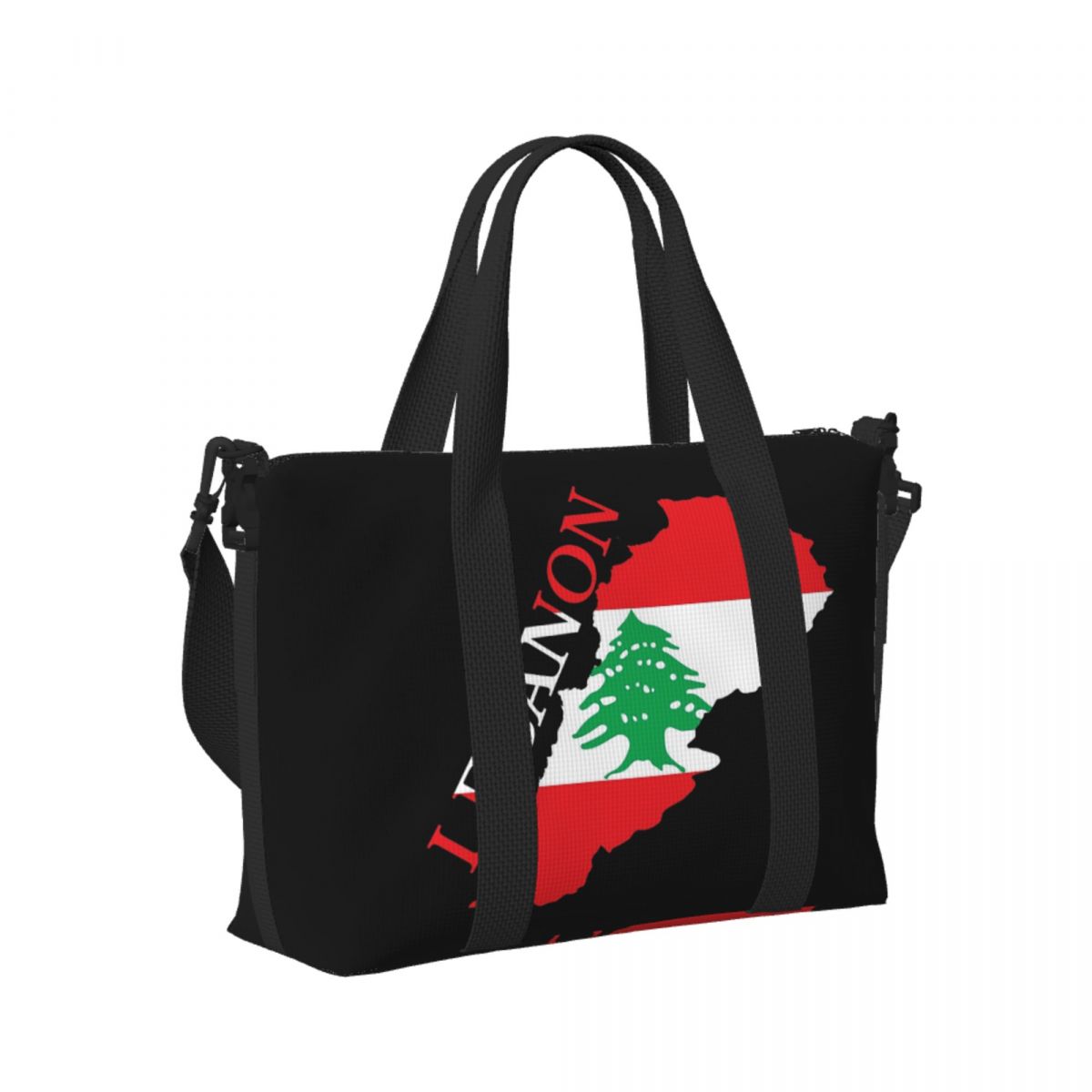 Women Bags Lebanon - 사용자 정의 레바논 국기지도 해변 여행