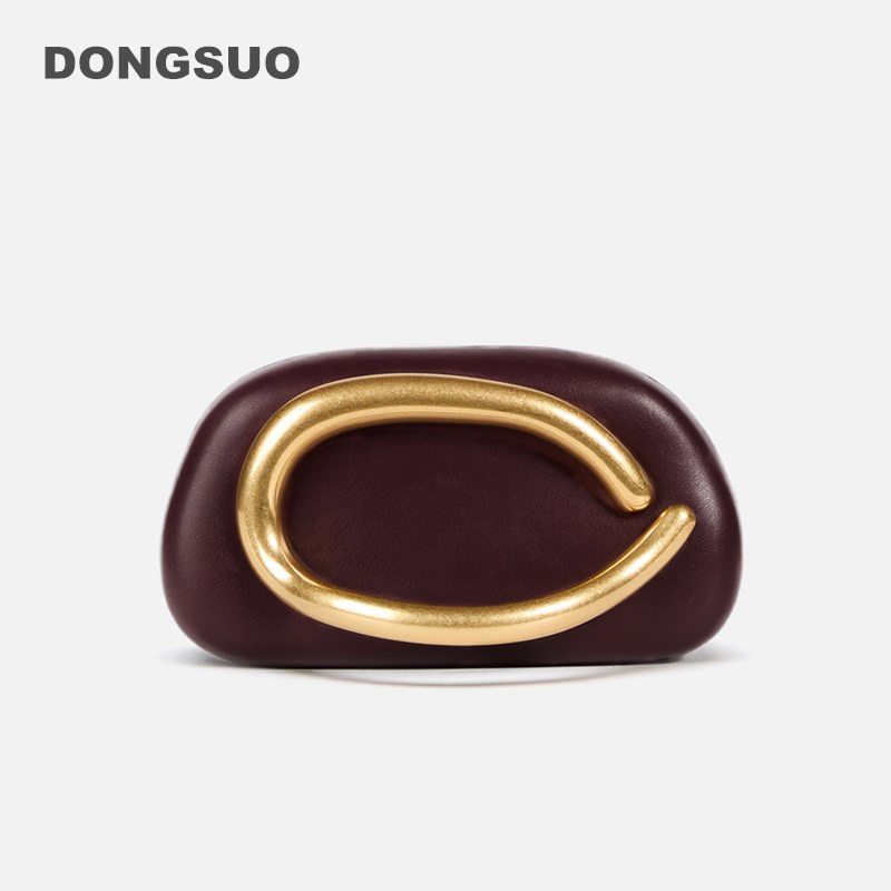 Women Bags Zara - 골드 클로저 박스 클러치 백 여성