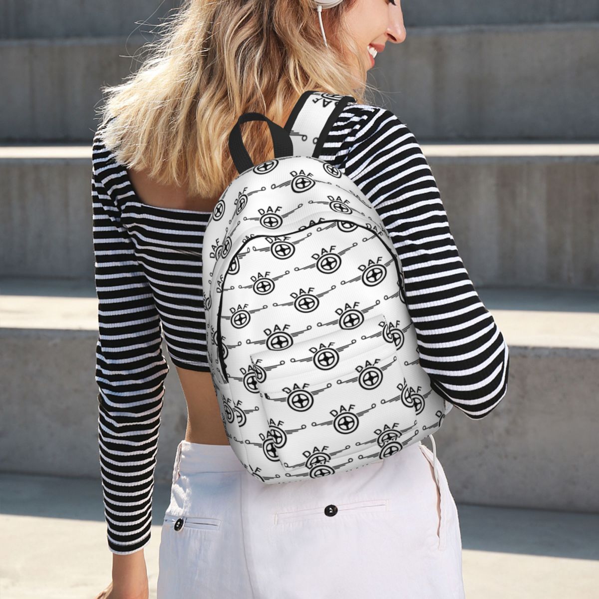 Women Bags Vector - 다프 트럭 로고 벡터 디자인 백팩