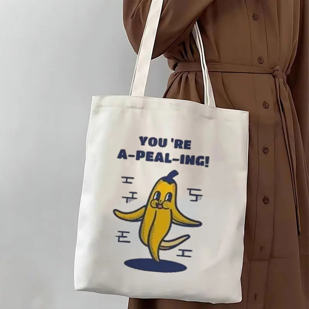 Women Bags For Office Use - 레트로 일러스트레이션 프린트 편안한 테마 그래픽