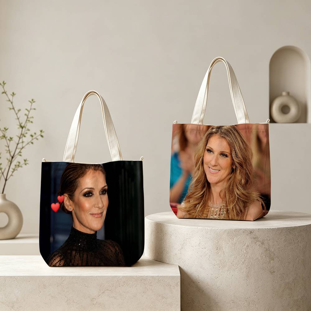 Women Bags In Canada - C-C-Celine D-Dion-캐나다-싱어 여성용 토트백 재사용 가능한