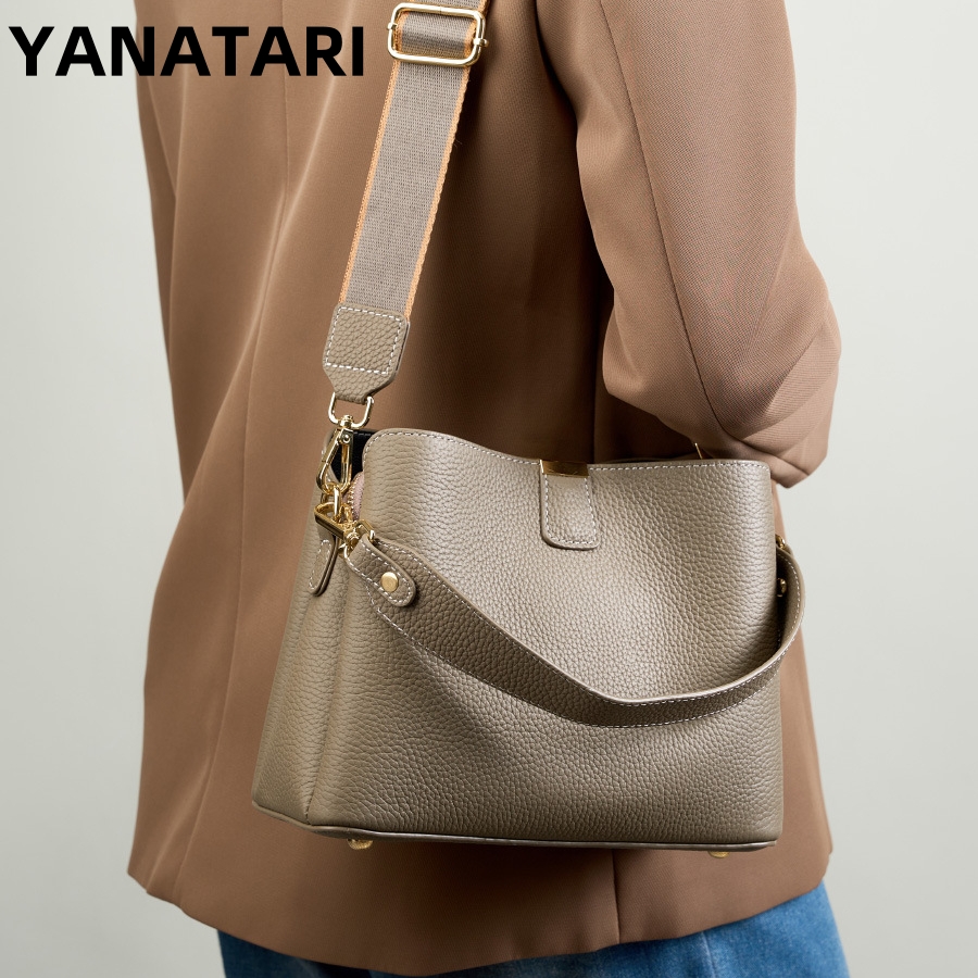 Women Bags Grey - YANATARI 정품 가죽 여성 가방 숄더백