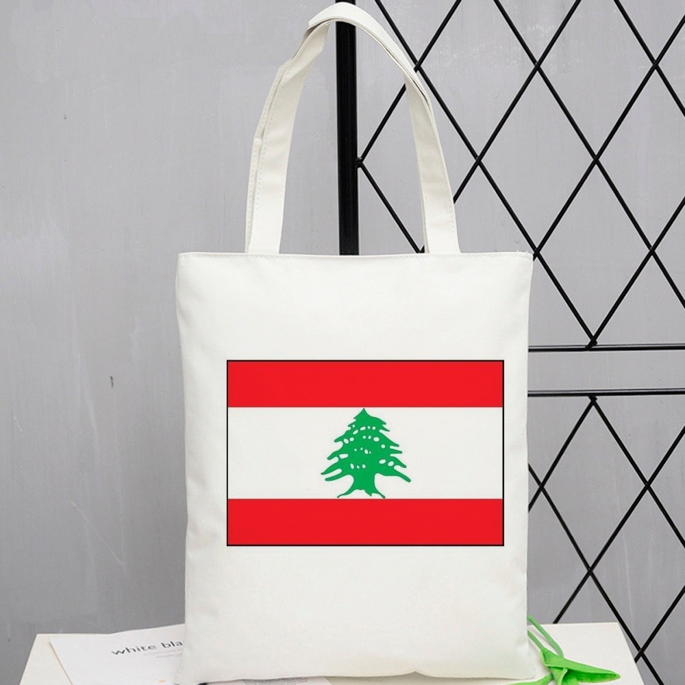 Women Bags Lebanon - 레바논 토트백 캔버스 숄더백 접이식 재사용