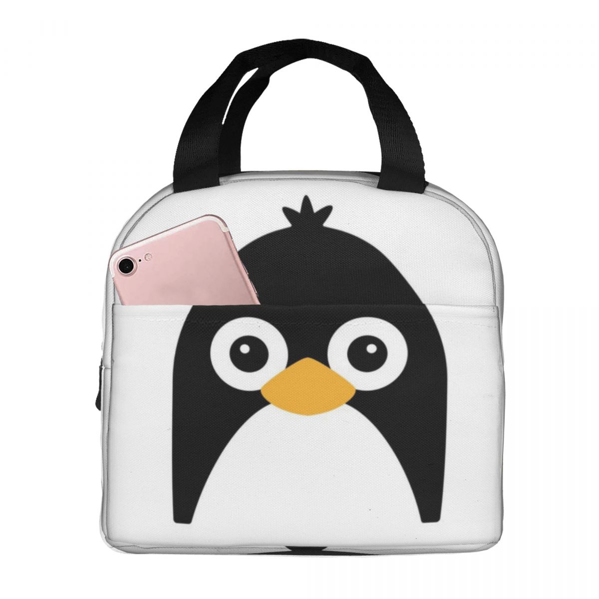 Women Bags Vector - 여성을위한 귀여운 벡터 펭귄 절연 점심