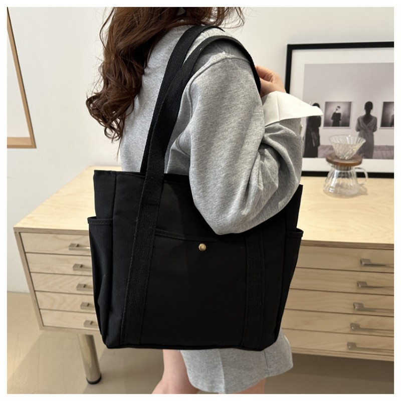 Women Bags Sale - 홈피쉬 캐패시티 캔버스 토트백, 업무 통근용