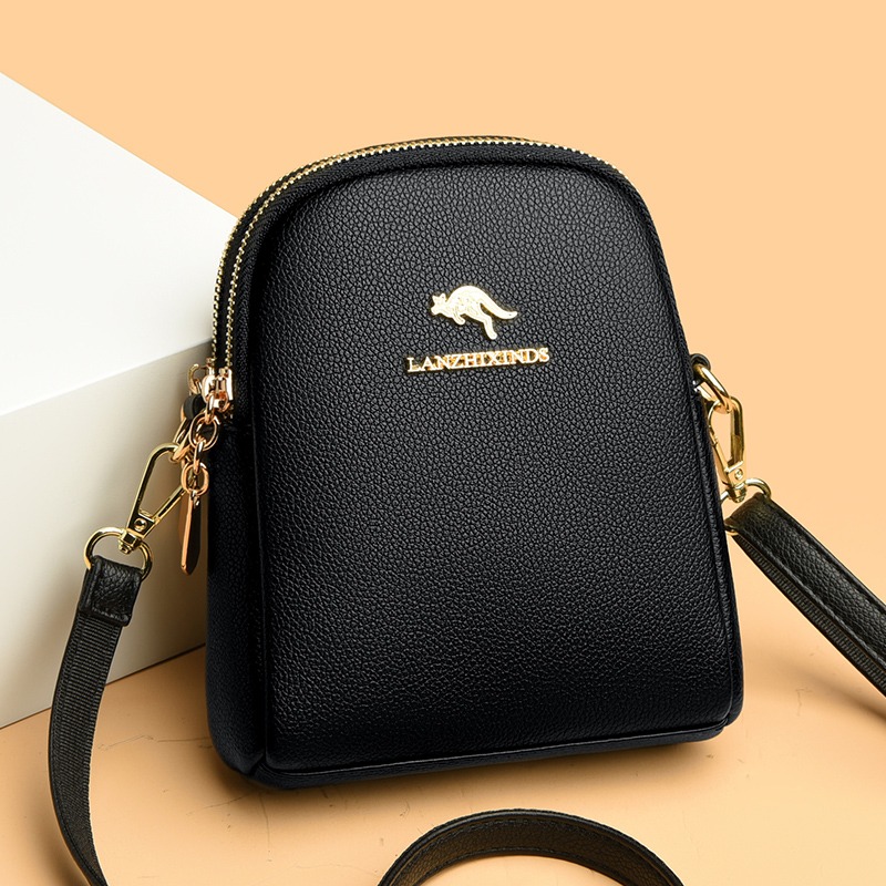 Women Bags Sale - 단색 지퍼 다목적 PU 백팩, 여성용