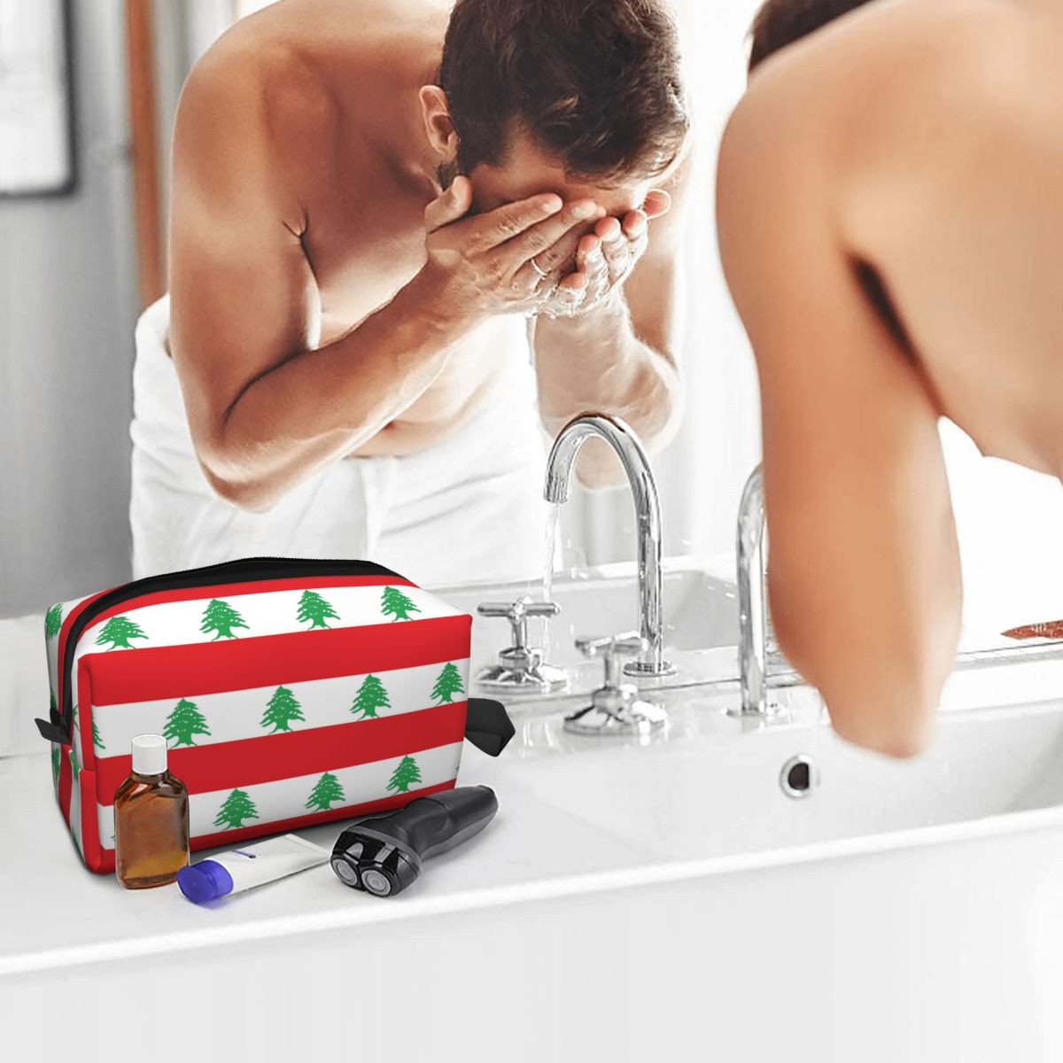 레바논 국기 메이크업 가방 화장품 정리함 보관용 도프  - Women Bags Lebanon 리뷰 및 가격