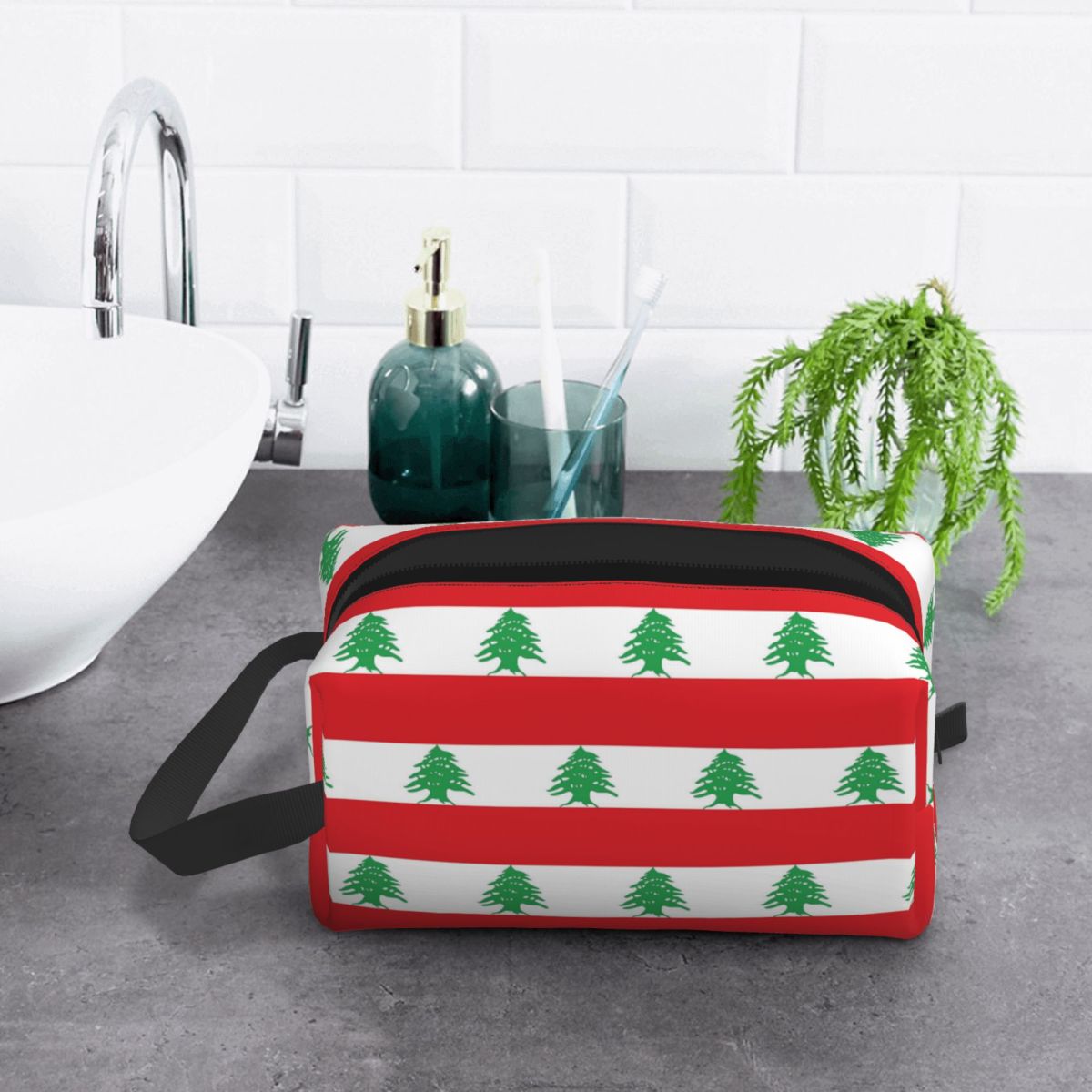 레바논 국기 메이크업 가방 화장품 정리함 보관용 도프  - Women Bags Lebanon 리뷰 및 가격