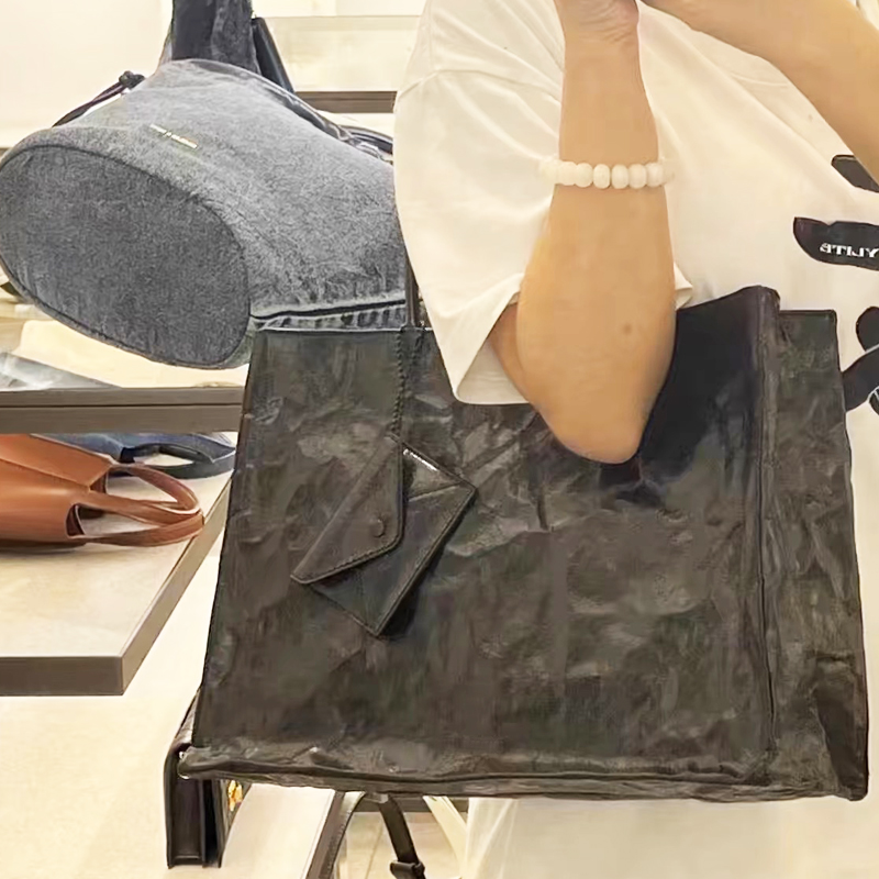 여성을위한 한국 캐주얼 크래프트 종이 토트 백 럭셔리  - Women Bags On Sale 리뷰 및 가격