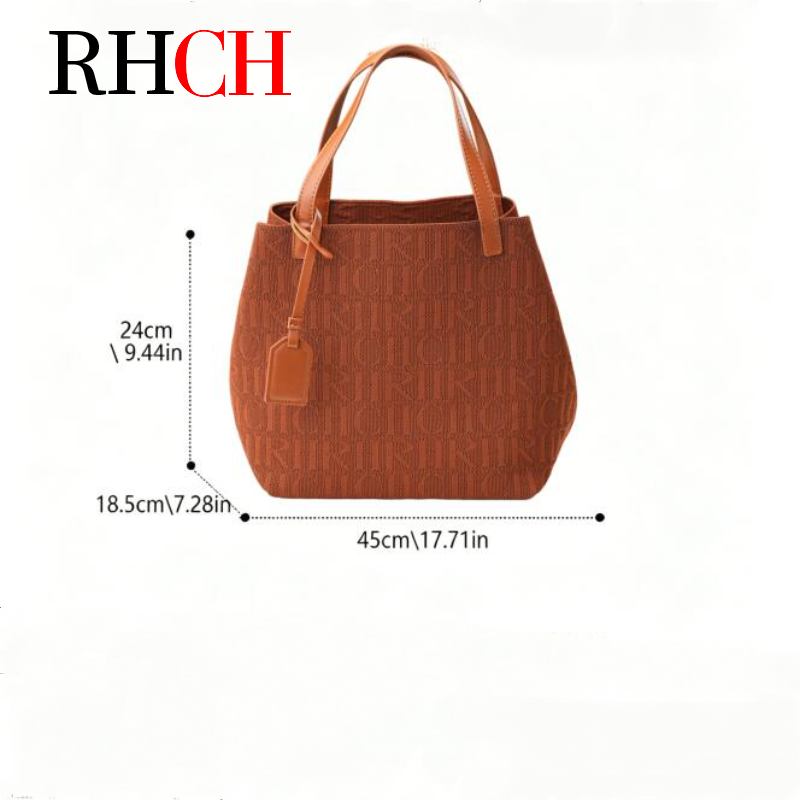 여성용 엠보싱 레터 니트 토트백 대용량 캐주얼 숄더 핸 - Women Bags For Office Use 리뷰 및 가격