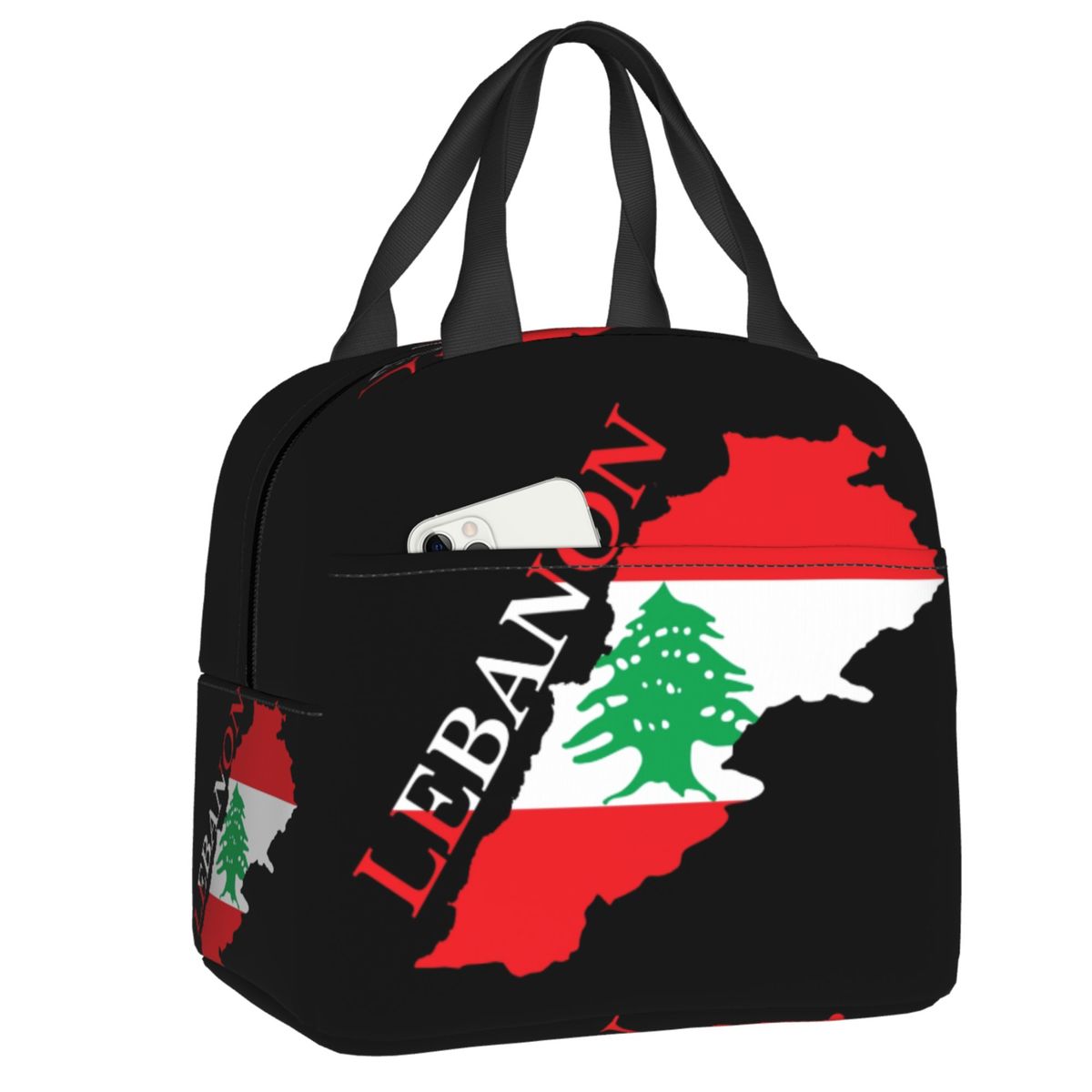 맞춤형 레바논 국기 지도 휴대용 도시락 가방 여성용 다 - Women Bags Lebanon 리뷰 및 가격