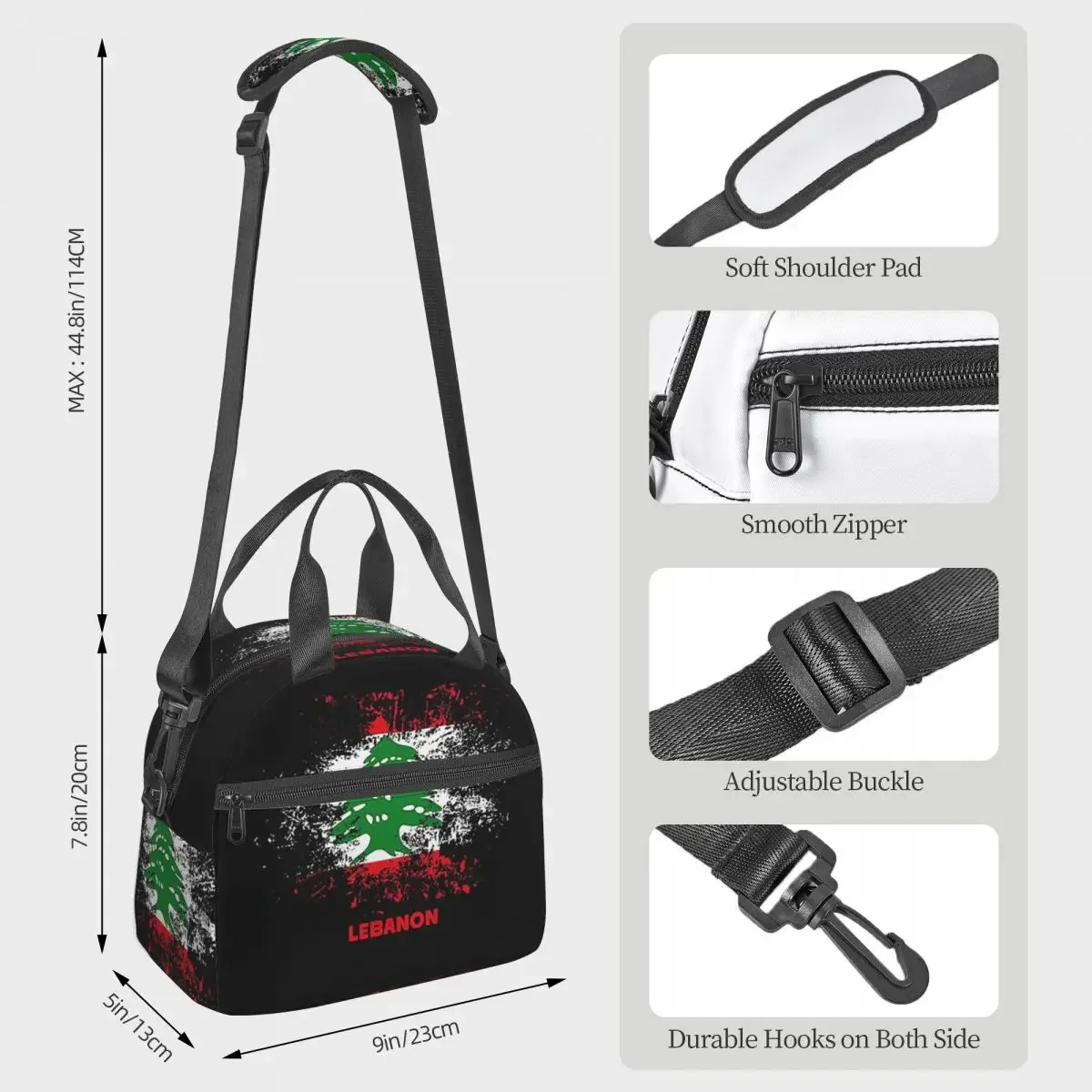레바논 수채화 레바논 국기 레바논 의상 여성용 절연 점 - Women Bags Lebanon 리뷰 및 가격