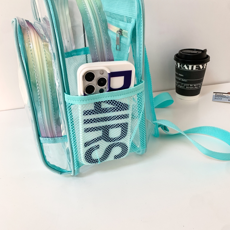 PVC 투명 지퍼 대용량 백팩 핫세일 학생용 다용도 가 - Women Bags Sale 리뷰 및 가격