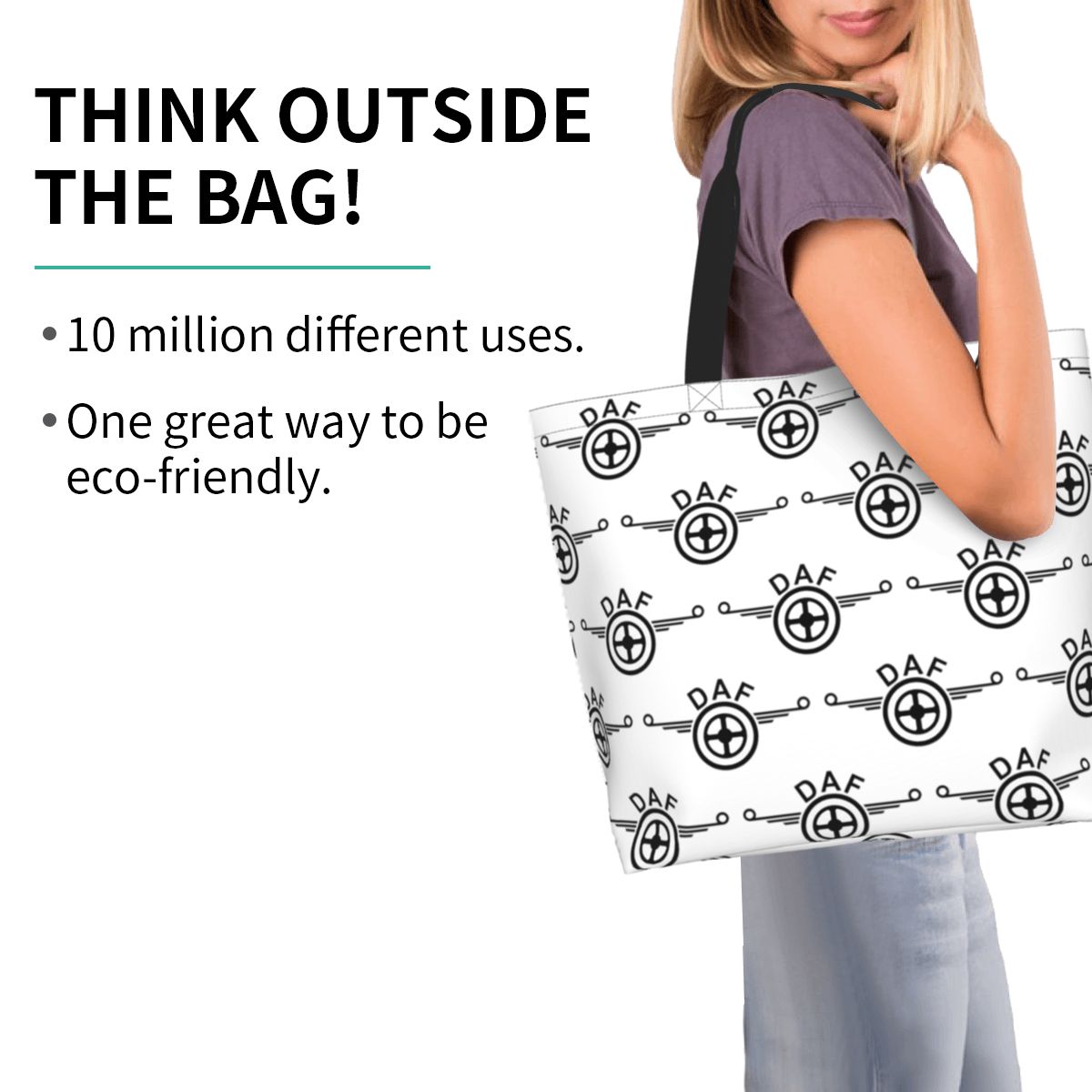 Daf 트럭 로고 벡터 디자인 쇼핑 토트백 캔버스 대용 - Women Bags Vector 리뷰 및 가격