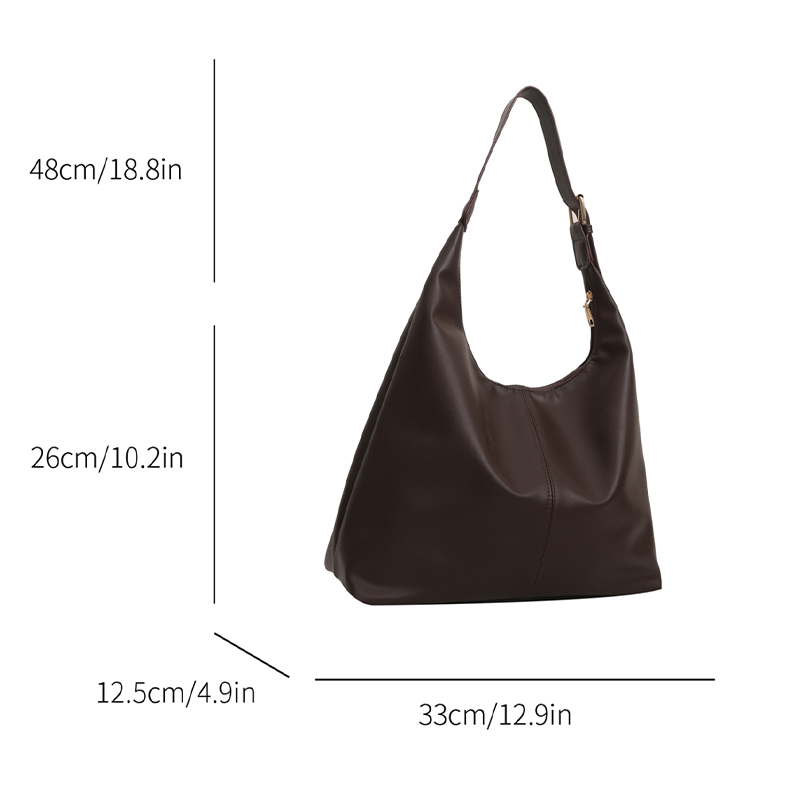트렌디 캐주얼 소프트 PU 여성 핸드백 솔리드 컬러 대 - Women Bags Low Price 리뷰 및 가격