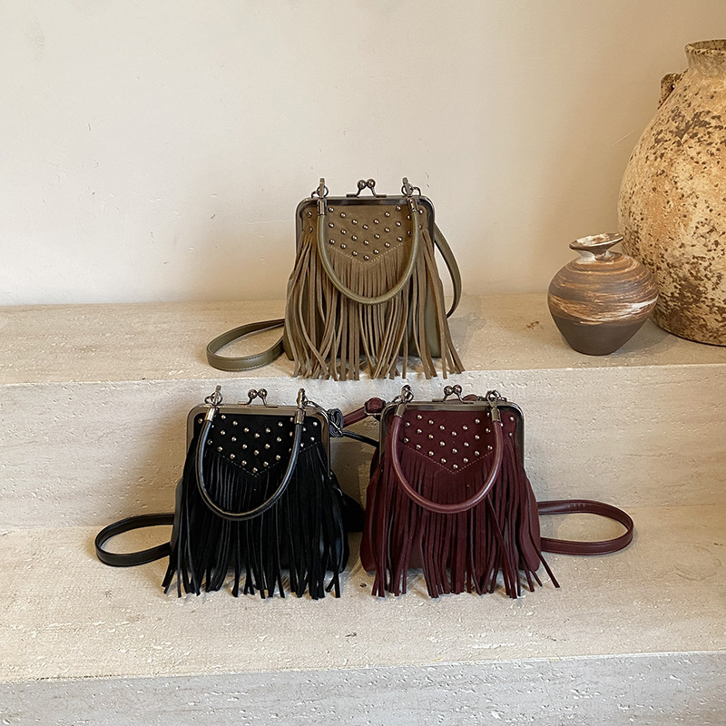 여성 패션 리벳 핸드백 가을 겨울 신상품 태슬 클라스프 - Women Bags Collection 리뷰 및 가격