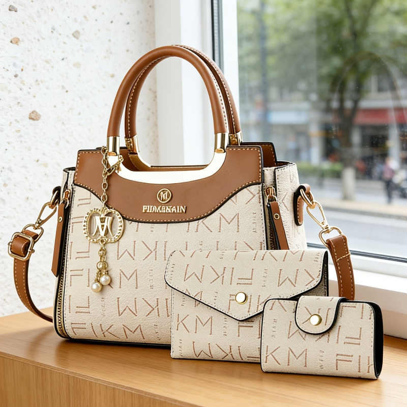 3피스 세트 고급 프린트 레터링 가방, 프리미엄 패셔너 - Women'S Bags Handbags 리뷰 및 가격