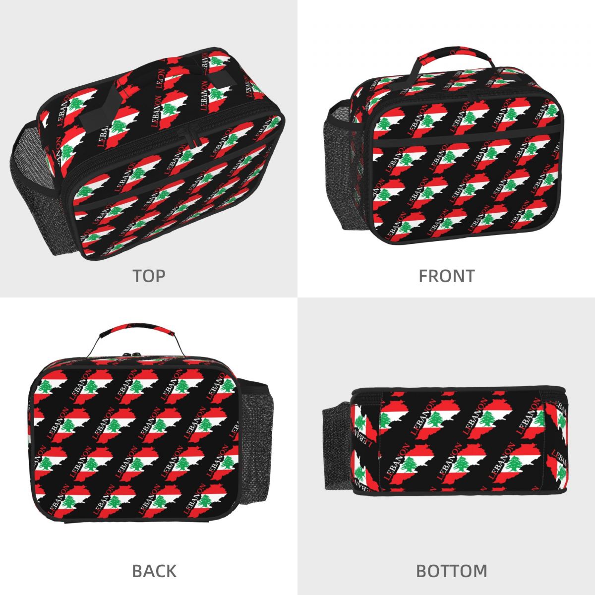 레바논 국기 지도 여성용 절연 도시락 가방 어린이용 누 - Women Bags Lebanon 리뷰 및 가격