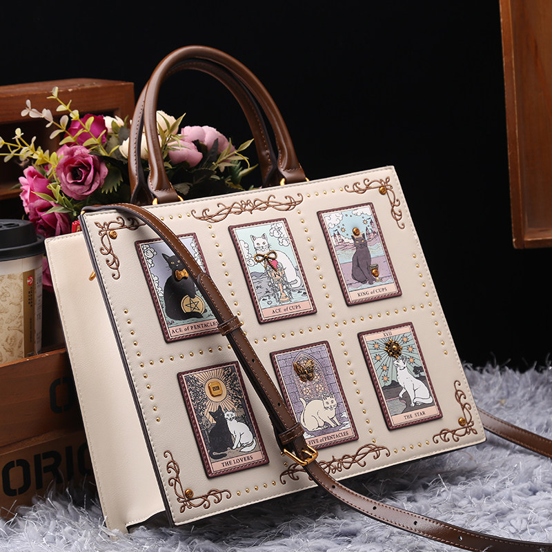 섬세한 자수 고양이 프린트가 있는 빈티지 및 럭셔리 디 - Women Bags Collection 리뷰 및 가격