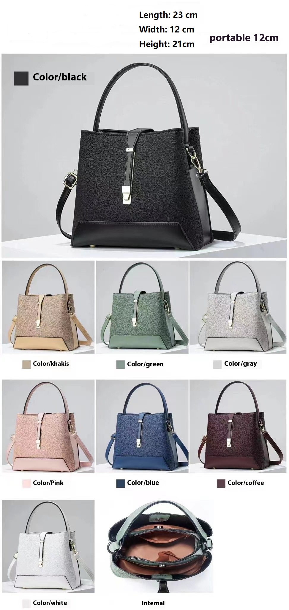 새로운 럭셔리 토트 백 가죽 품위있는 핸드백 전문 숄더 - Women Bags On Sale 리뷰 및 가격