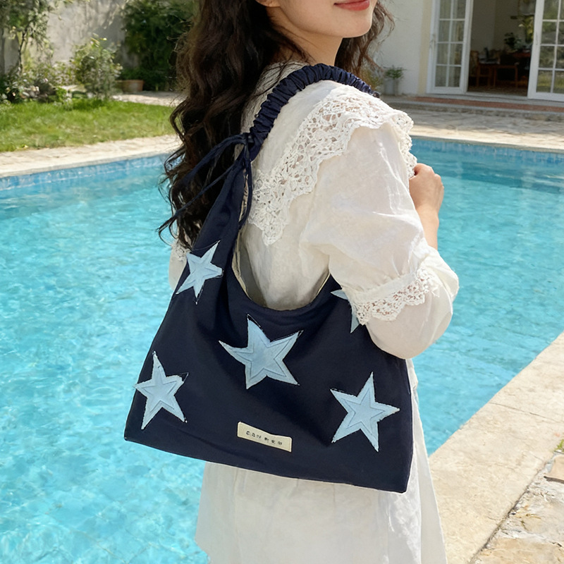 2026년 신상 한국 스타 자수 캔버스 토트 여성용 싱 - Women Bags For Office Use 리뷰 및 가격