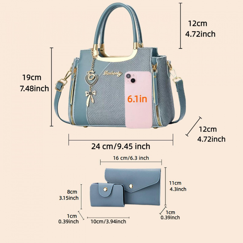 우아한 여성용 핸드백 세트, 다양한 색상의 메신저 백, - Women'S Bags Handbags 리뷰 및 가격