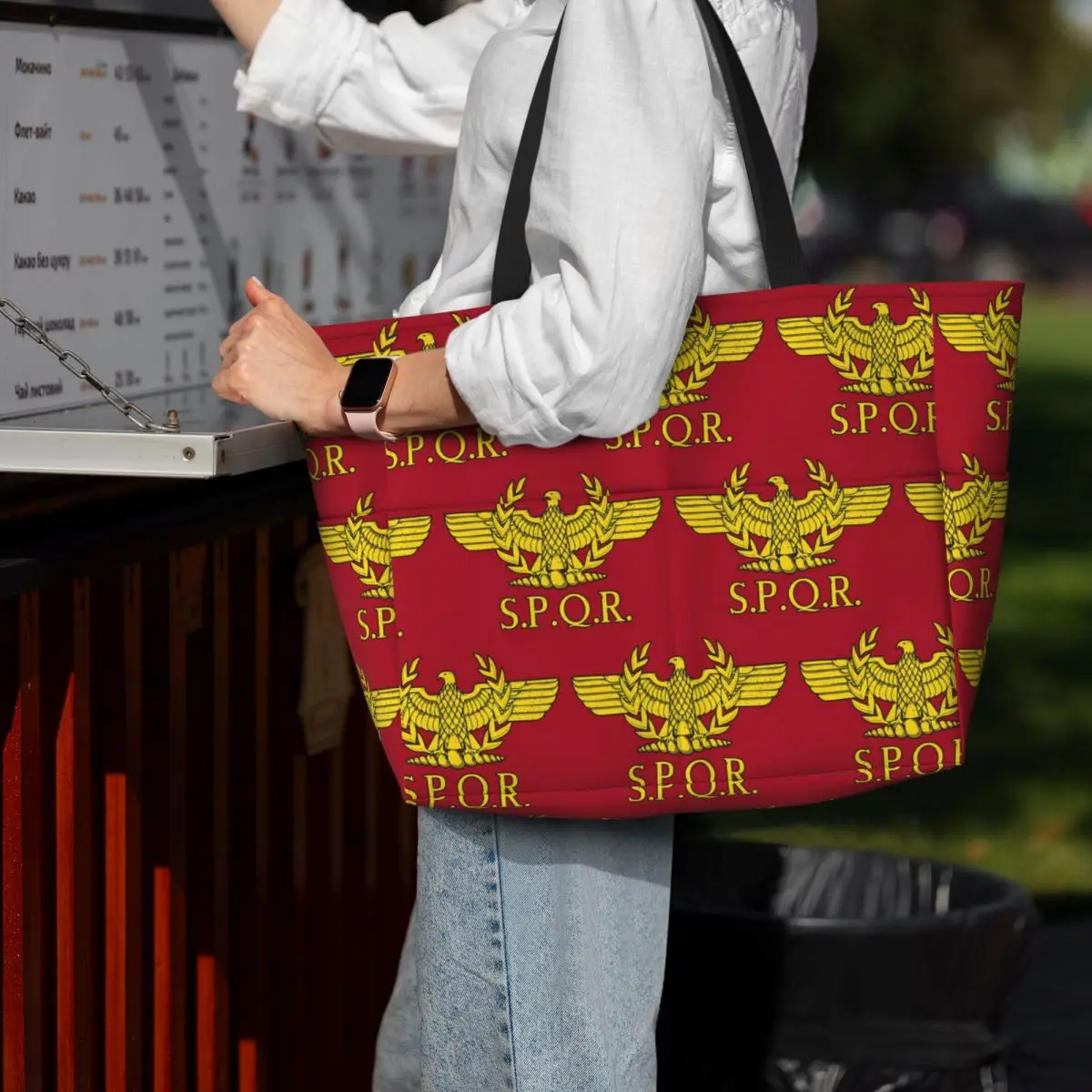 로마 SPQR 로만 비치 토트백 스포츠 짐 요가 더플  - Women Bags Rome 리뷰 및 가격