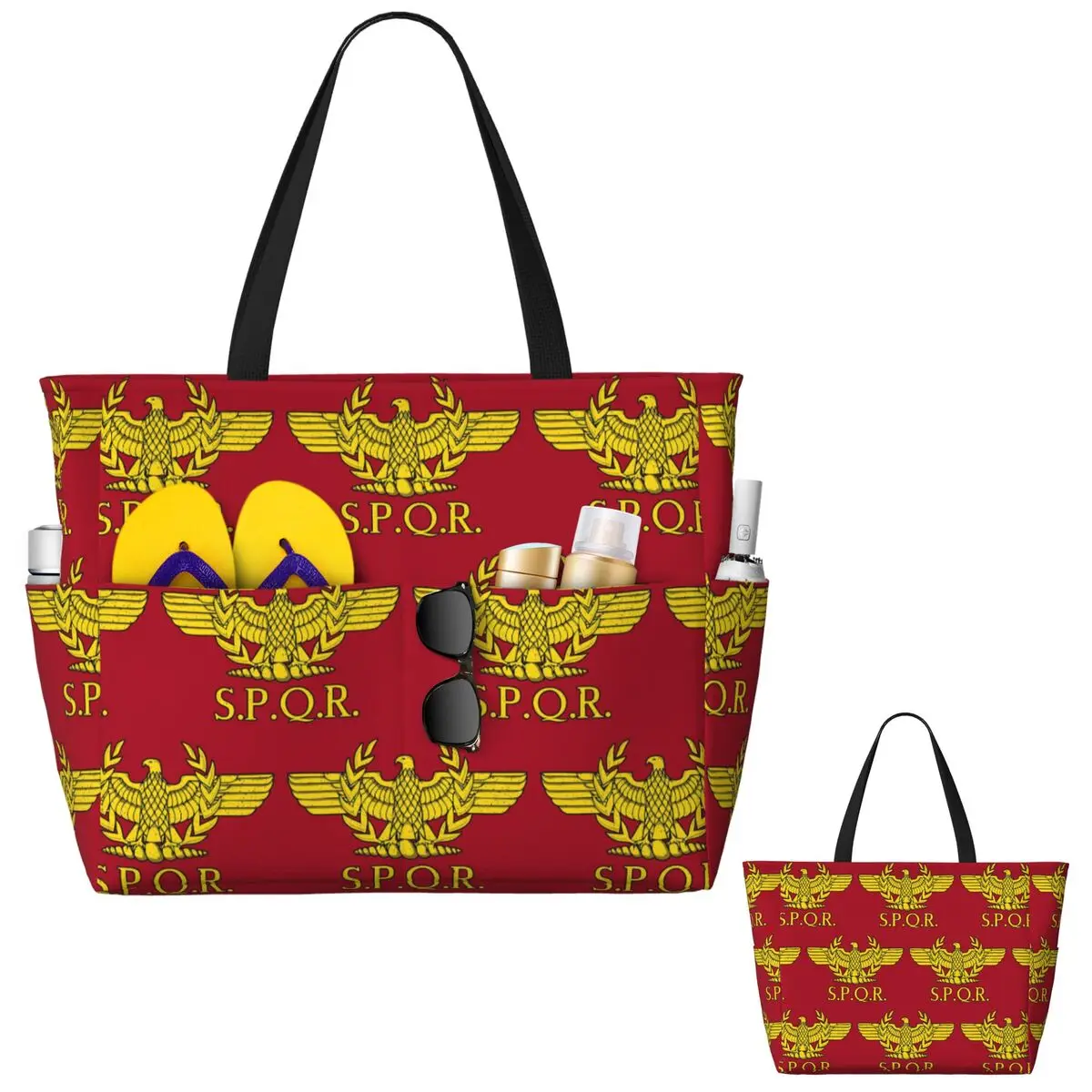 로마 SPQR 로만 비치 토트백 스포츠 짐 요가 더플  - Women Bags Rome 리뷰 및 가격