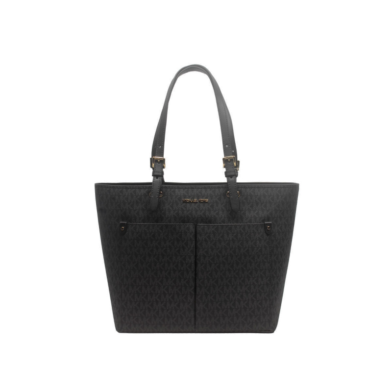마이클 코어스 제트 세트 미디엄 로고 포켓 토트백 블랙 - Women'S Tote Bags Michael Kors 리뷰 및 가격