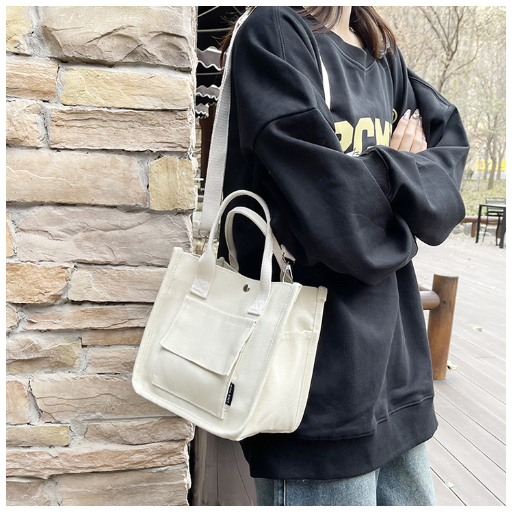 캔버스 도시락 가방 여성용 멀티 포켓 대용량 토트 핸드 - Women Bags For Office Use 리뷰 및 가격