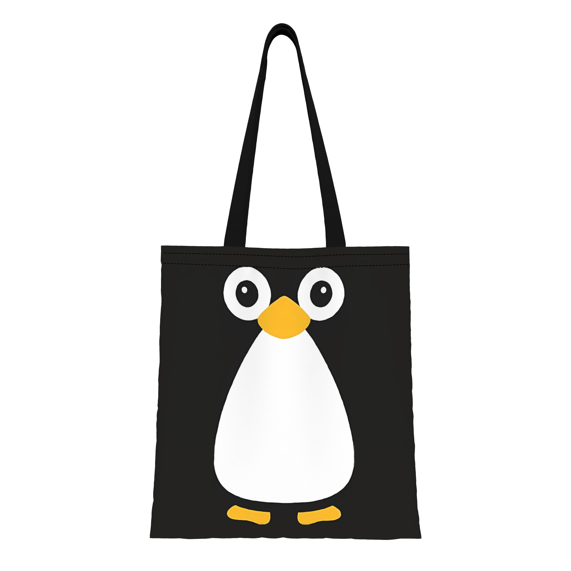 카와이 벡터 펭귄 동물 얼굴 캔버스 여성용 토트백 쇼핑 - Women Bags Vector 리뷰 및 가격