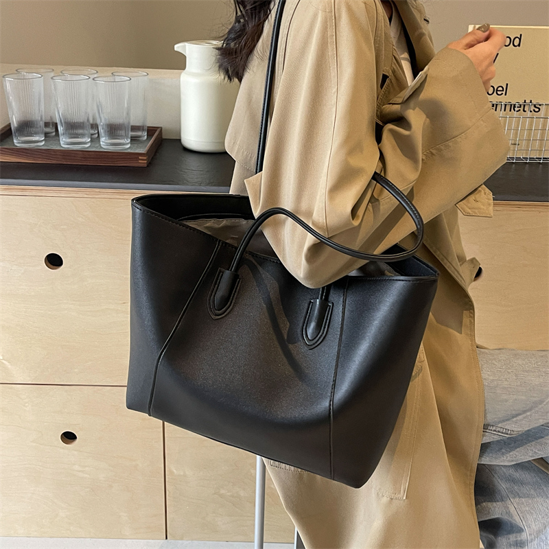 지퍼 토트백 솔리드 여성 가방, PU 핸드백 재봉실 숄 - Women Bags Sale 리뷰 및 가격