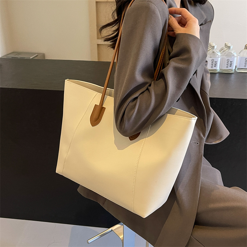 지퍼 토트백 솔리드 여성 가방, PU 핸드백 재봉실 숄 - Women Bags Sale 리뷰 및 가격