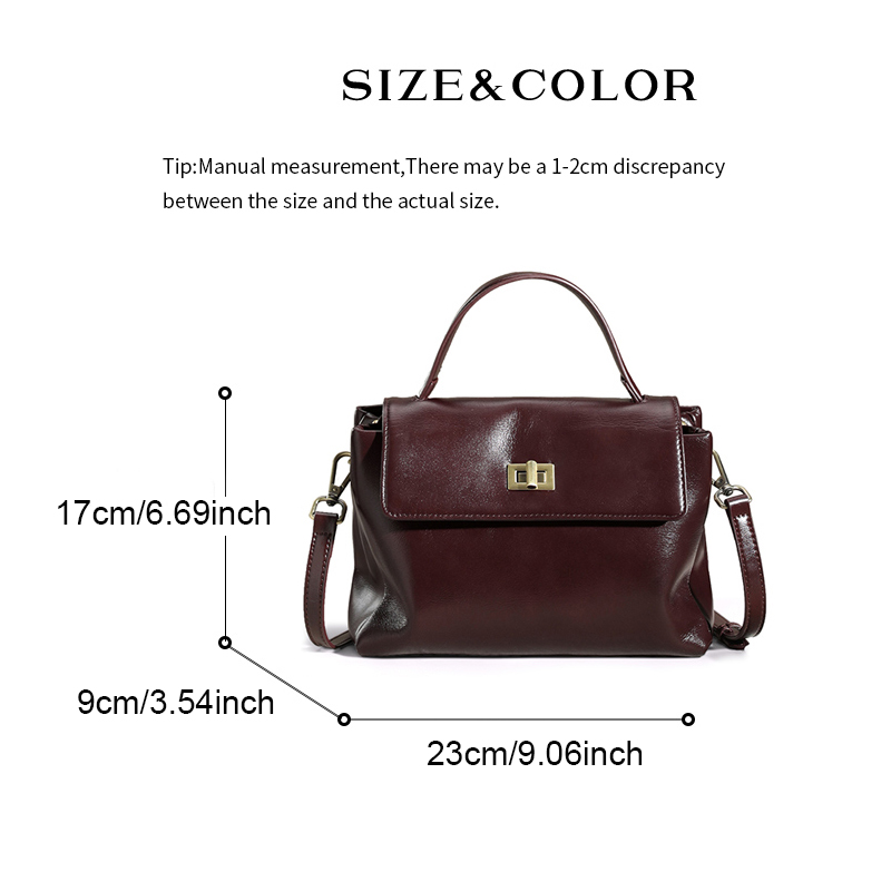 여성을위한 정품 가죽 탑 핸들 크로스 바디 백 빈티지  - Women Bags Zara 리뷰 및 가격
