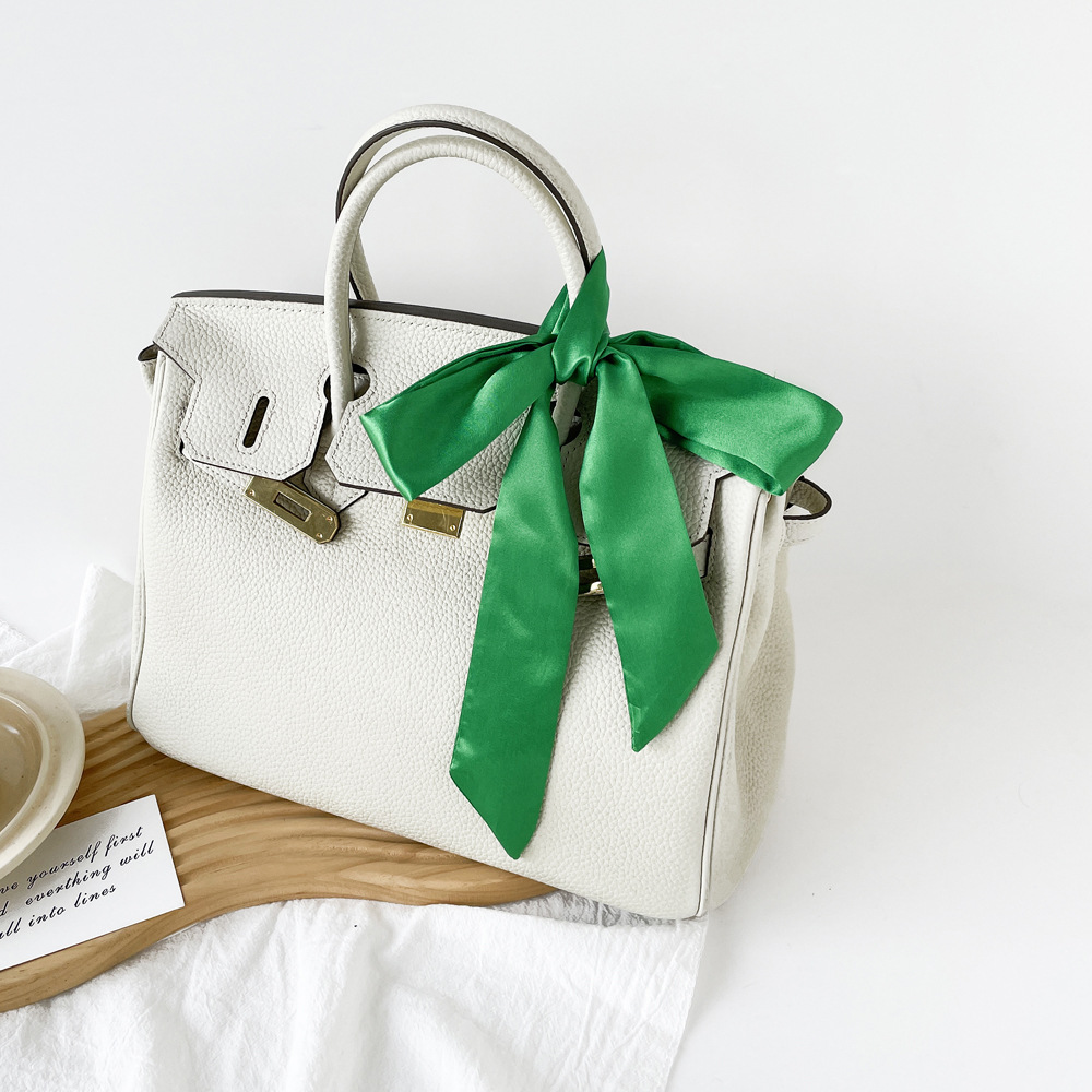 솔리드 컬러 새틴 스키니 스카프 프리타이드 보타이 패션 - Women Bags For Office Use 리뷰 및 가격