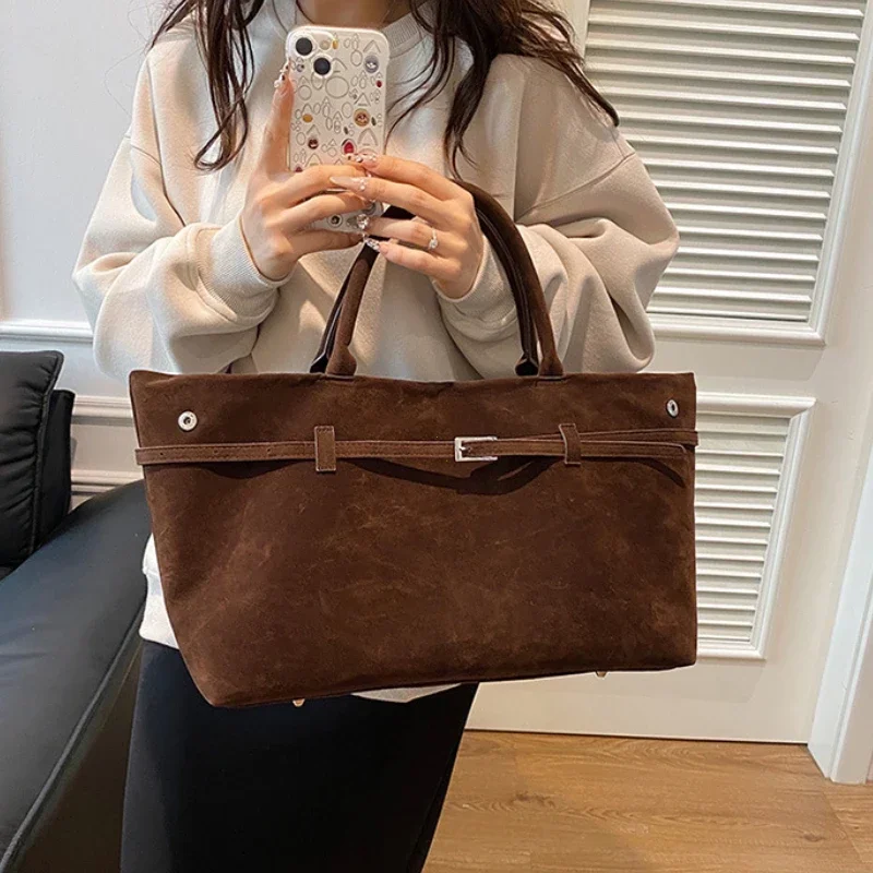 여성용 가방 버클 장식 디자인 솔리드 인조 스웨이드 토 - Women Bags Sale 리뷰 및 가격