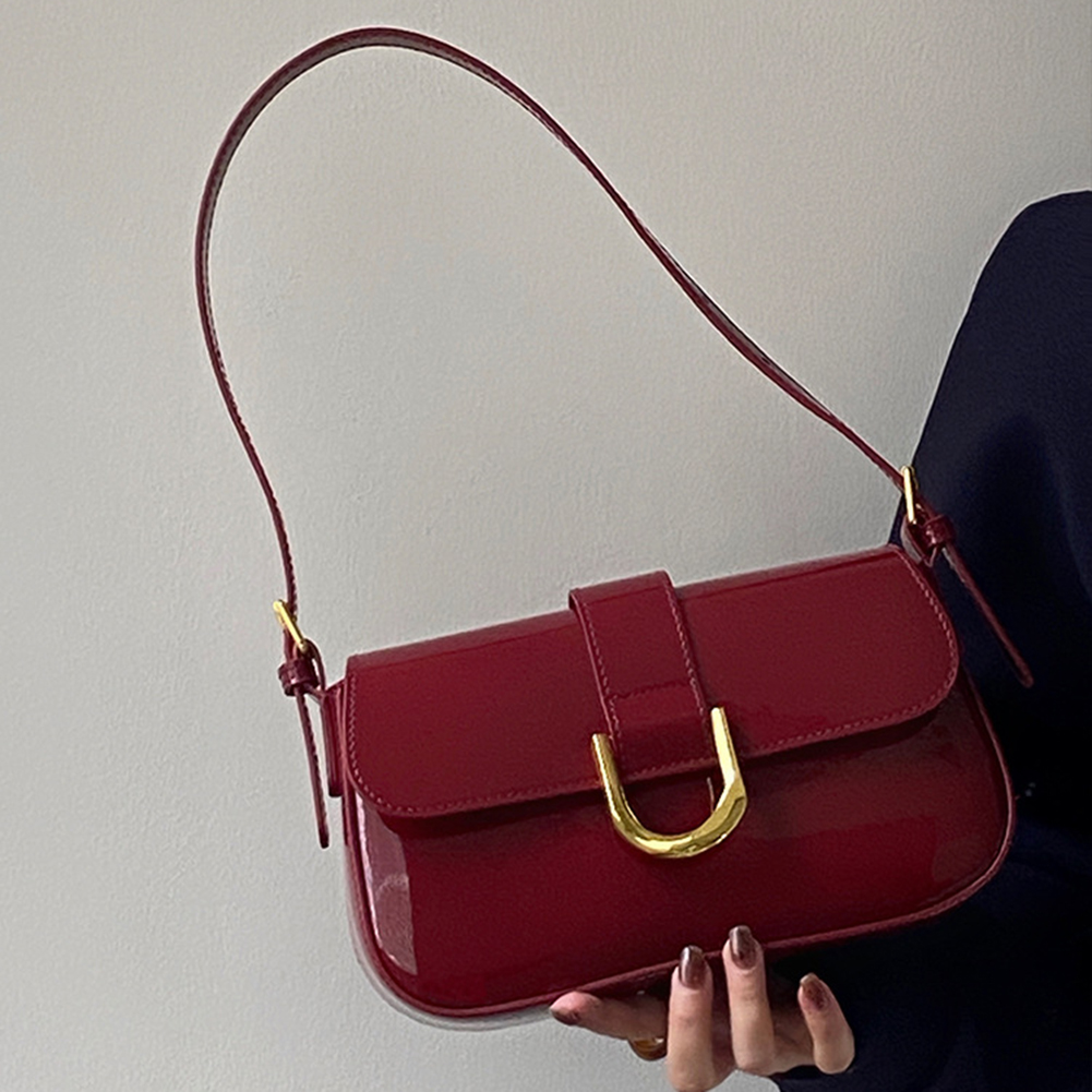 여성을위한 레트로 특허 가죽 숄더 백 럭셔리 플랩 크로 - Women Bags Zara 리뷰 및 가격