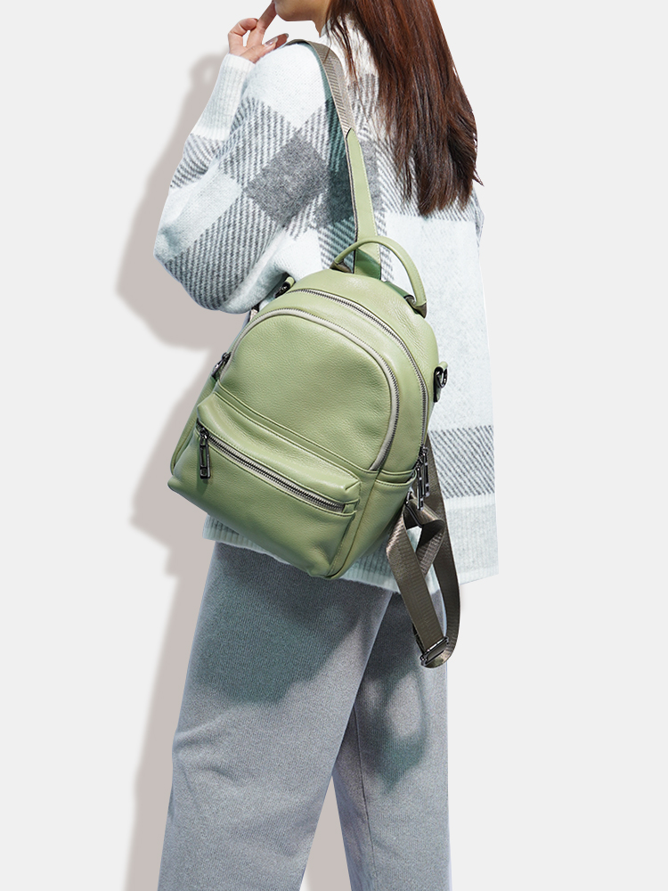 Zency 여성용 가죽 배낭 배낭, 소녀 가방, 숄더  - Women Bags Grey 리뷰 및 가격