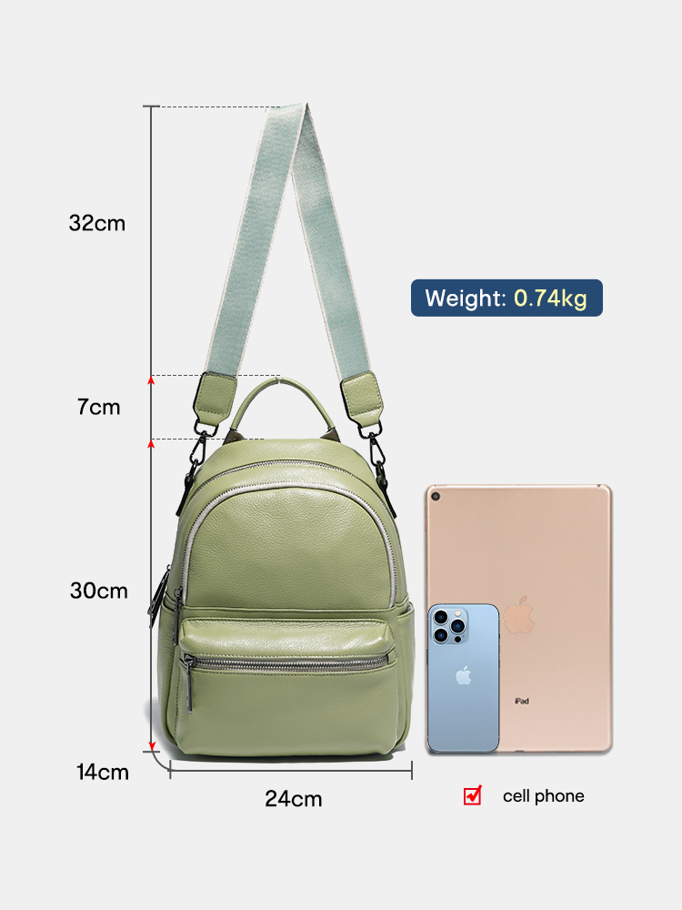 Zency 여성용 가죽 배낭 배낭, 소녀 가방, 숄더  - Women Bags Grey 리뷰 및 가격