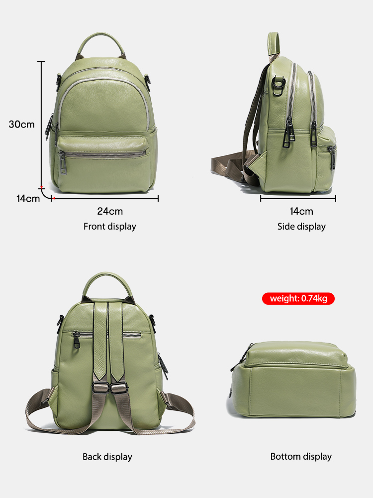 Zency 여성용 가죽 배낭 배낭, 소녀 가방, 숄더  - Women Bags Grey 리뷰 및 가격