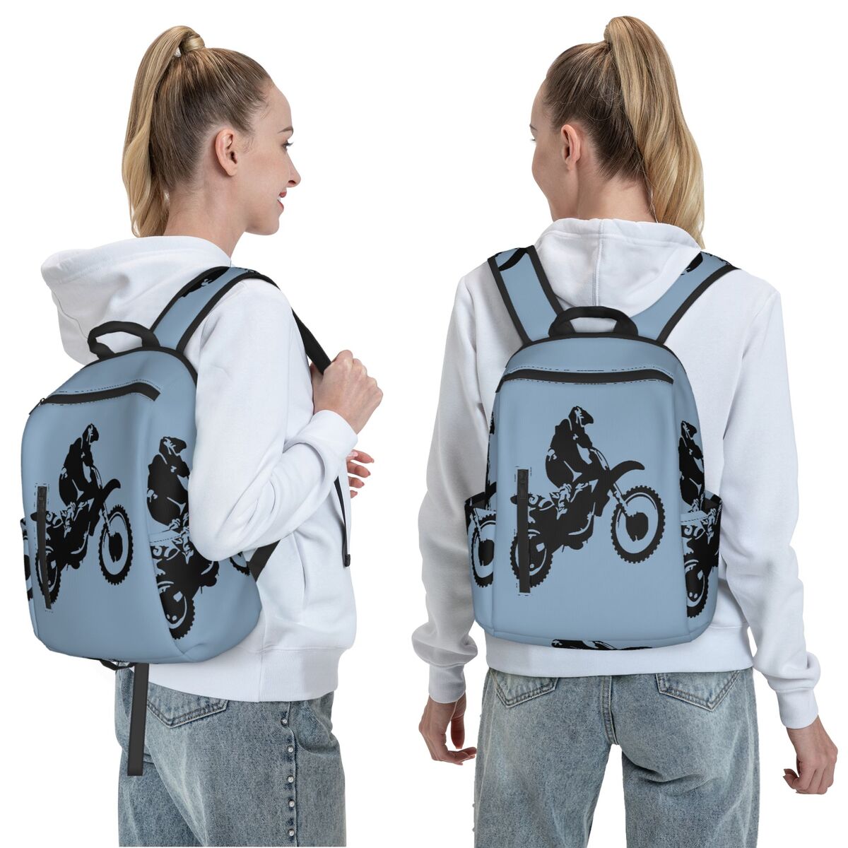 Moto X Dirt Bike Monotone 벡터 아 - Women Bags Vector 리뷰 및 가격