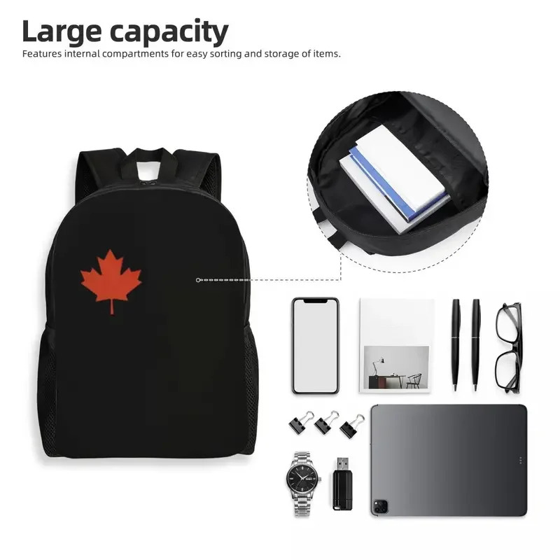 캐나다의 맞춤형 국기 배낭 여성 남성 패션 책가방 학교 - Women Bags In Canada 리뷰 및 가격