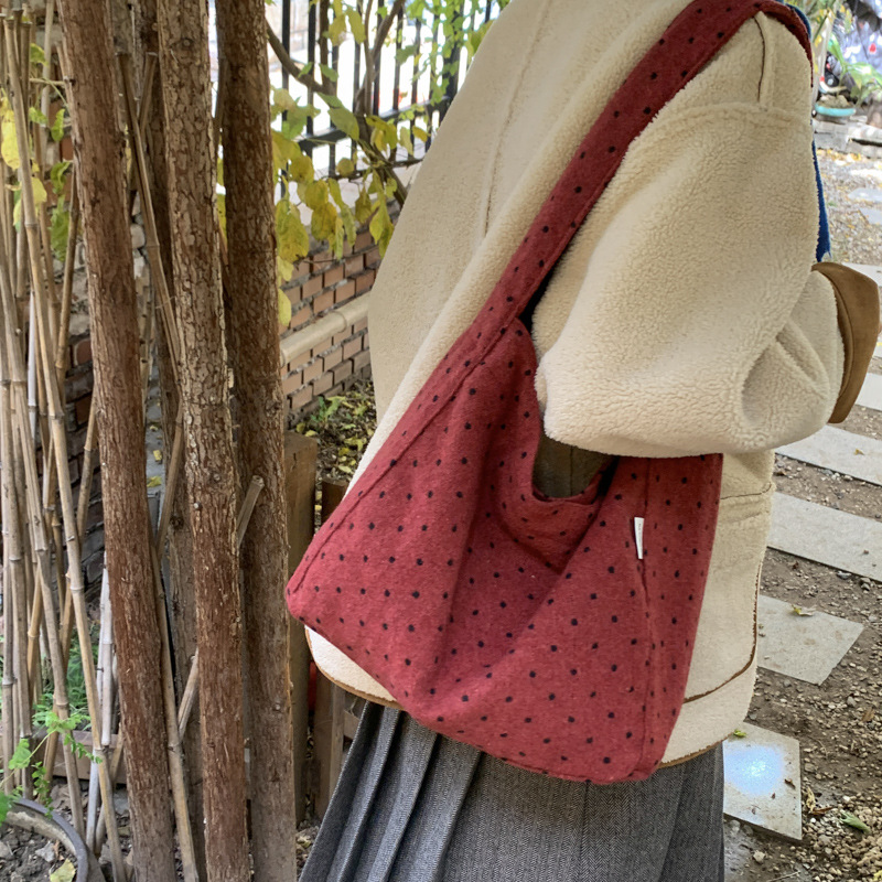 패셔너블한 여성 도트 패턴 탑 핸들 백 대용량 경량 숄 - Women'S Best Bags For Travel 리뷰 및 가격