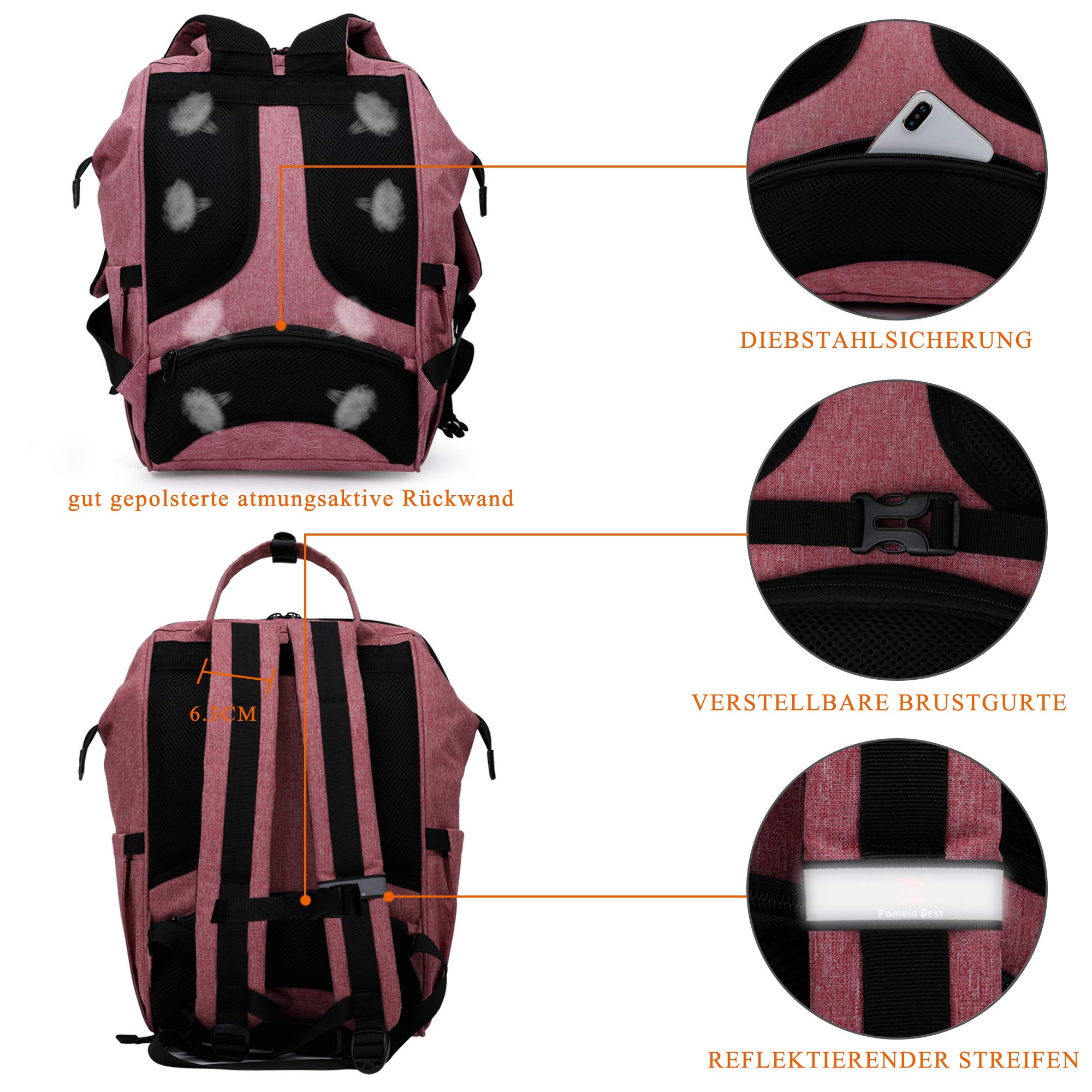 포멜로 남녀공용 백팩, 노트북 수납공간과 동전 지갑 포 - Women'S Best Bags For Travel 리뷰 및 가격