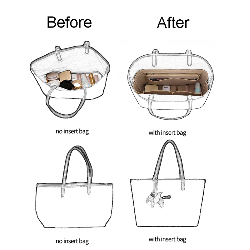여성용 펠트 삽입 가방 정리함, 고야드 토트 메이크업  - Women Bags Goyard 리뷰 및 가격