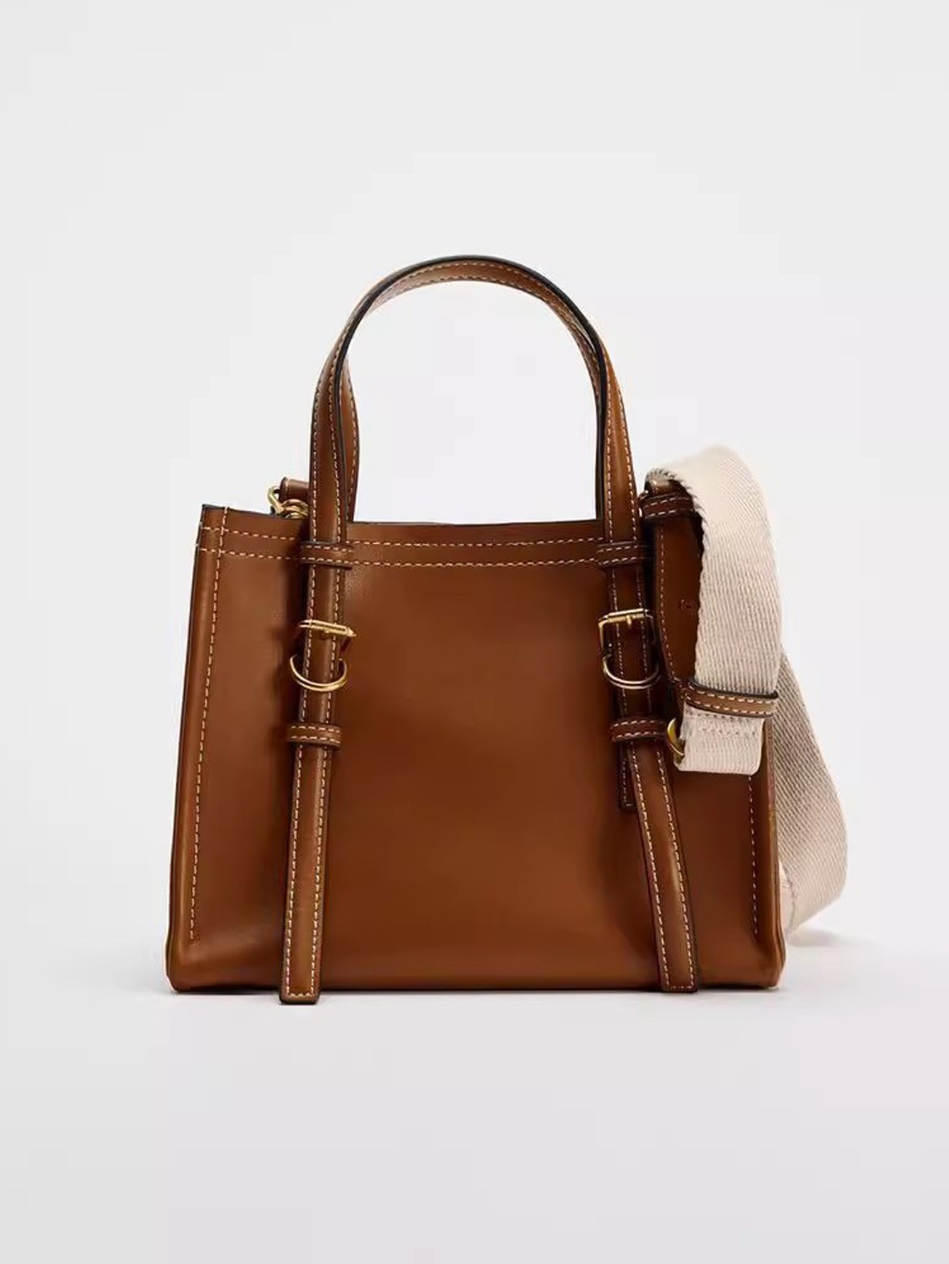 크로스보더 2024 브라운 옐로우 핸드백 가을 신제품, - Women Bags Zara 리뷰 및 가격