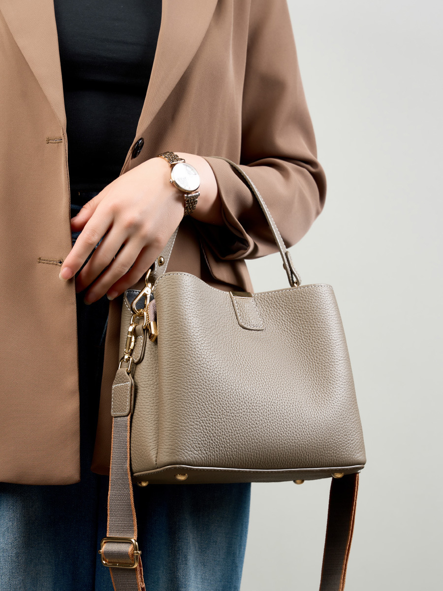 YANATARI 정품 가죽 여성 가방 숄더백 핸드백 크 - Women Bags Grey 리뷰 및 가격