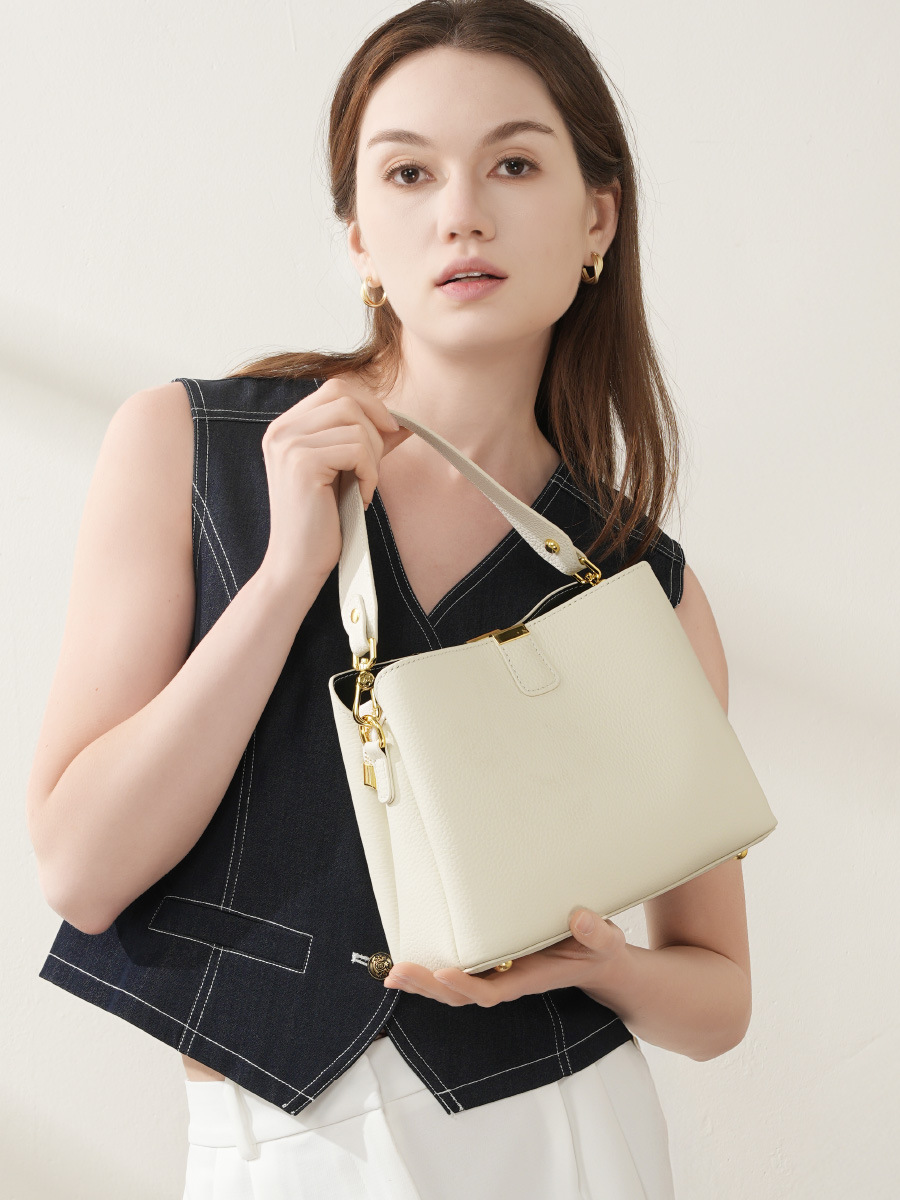 YANATARI 정품 가죽 여성 가방 숄더백 핸드백 크 - Women Bags Grey 리뷰 및 가격