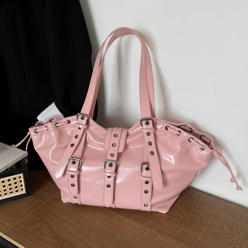 Y2K 고딕 리벳 조절 가능한 스트랩 숄더백, 핫세일, - Women Bags Sale 리뷰 및 가격